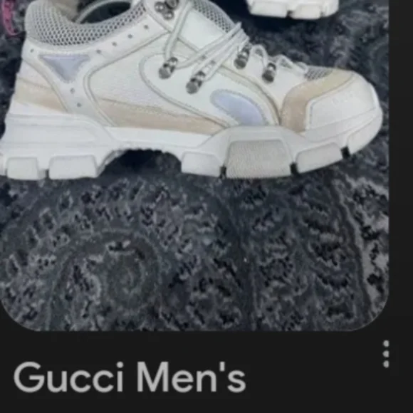 Gucci Cream and Tan Sneakers - Picture 7 of 10